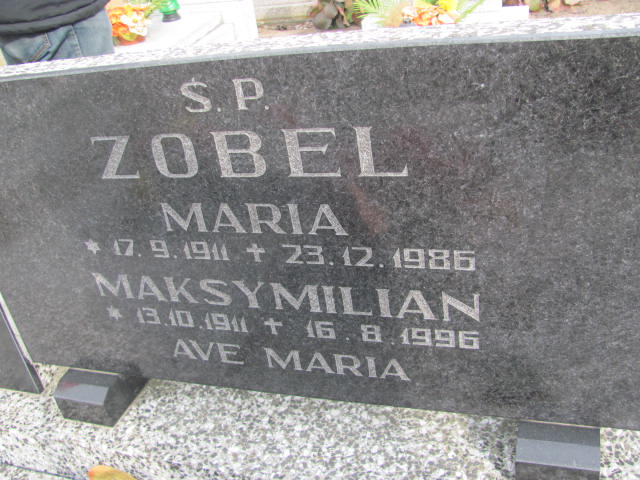 Maria Zobel 1911 Bydgoszcz - Stary Fordon - Grobonet - Wyszukiwarka osób pochowanych