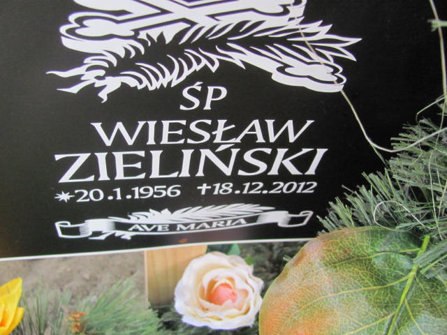 Wiesław Zieliński 1956 Bydgoszcz - Stary Fordon - Grobonet - Wyszukiwarka osób pochowanych