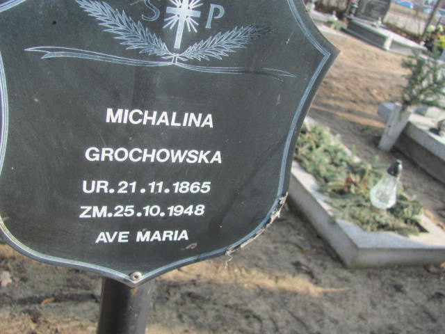 Michalina Grochowska 1865 Bydgoszcz - Stary Fordon - Grobonet - Wyszukiwarka osób pochowanych