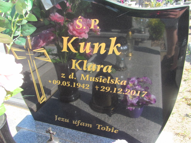 Klara Kunk 1942 Bydgoszcz - Stary Fordon - Grobonet - Wyszukiwarka osób pochowanych