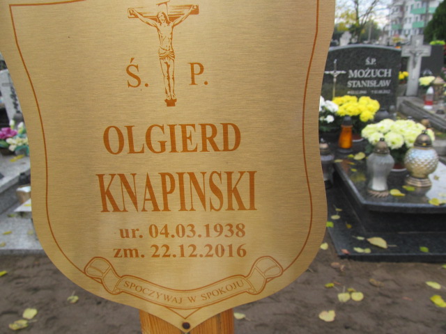 Tomasz Knapinski 1911 Bydgoszcz - Stary Fordon - Grobonet - Wyszukiwarka osób pochowanych