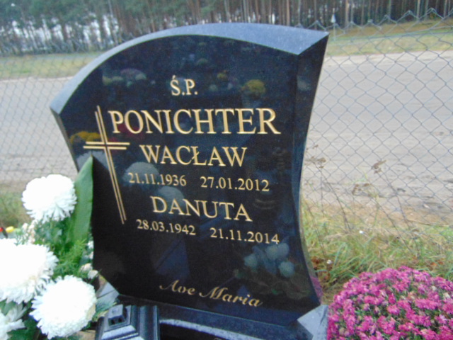 Danuta Ponichter 1942 Bydgoszcz - Stary Fordon - Grobonet - Wyszukiwarka osób pochowanych