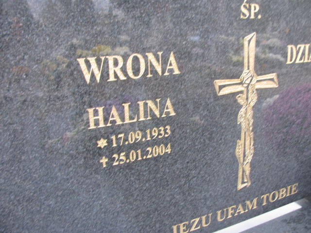 Halina Wrona 1933 Bydgoszcz - Stary Fordon - Grobonet - Wyszukiwarka osób pochowanych